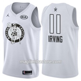 Maglia NBA Boston Celtics Kyrie Irving 11 2018 All-Star Jordan Brand Bianco Swingman - Uomo